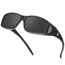 Nlieanuc Sunglasses Fit Over Glasses Polarized 99% UV Protection Wrap-around Sunglasses for Men & Women Driving Fishing