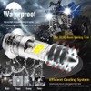 Vooda H6M LED Bulb AC/DC 12-48V P15D Hi-Lo Beam White