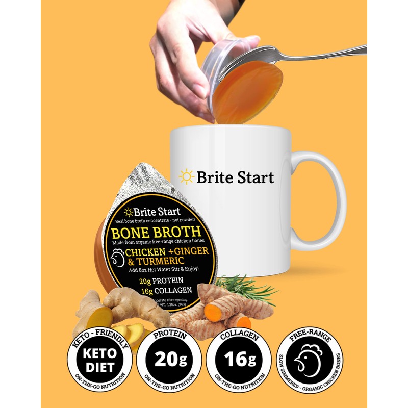 Brite Start Brite Start Bone Broth - Chicken + Ginger
