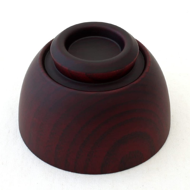 Kishu Lacquerware WG-457503 Kakuda Seibei Shoten Soup Bowl Grip Ball