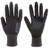 Atom 1670-5P-L Touchwork 18 Urethane Backless Gloves, 5 Pairs