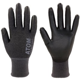 Atom 1670-5P-L Touchwork 18 Urethane Backless Gloves, 5 Pairs