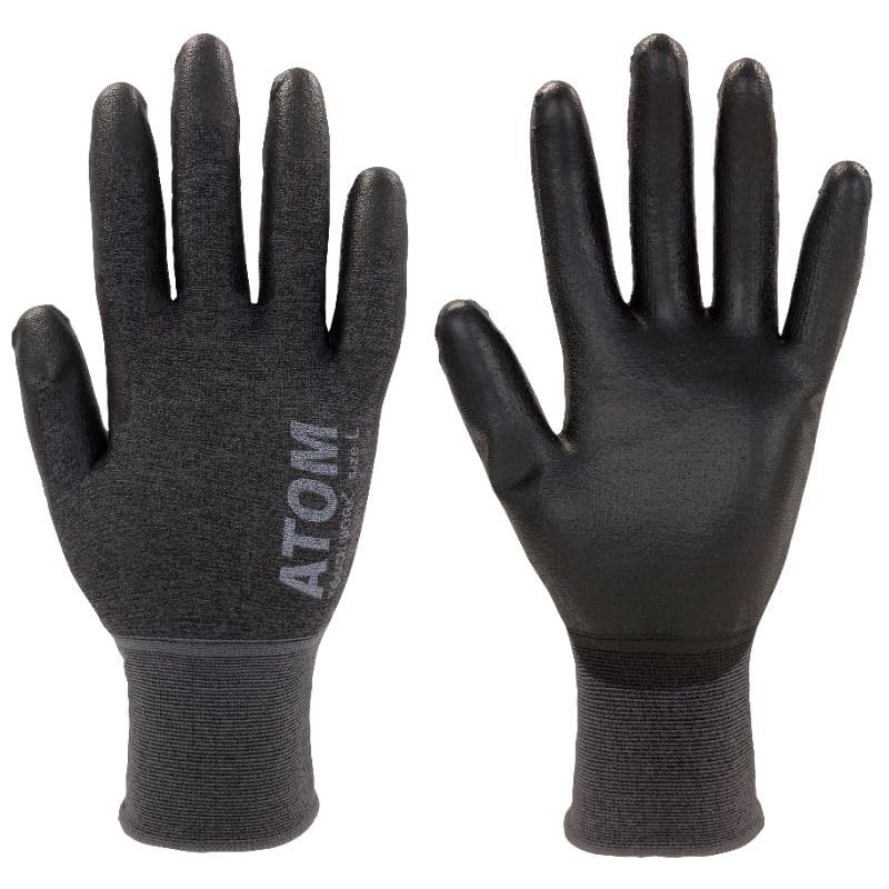 Atom 1670-5P-L Touchwork 18 Urethane Backless Gloves, 5 Pairs