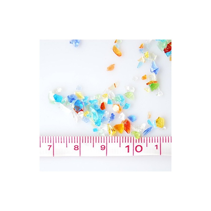 琉球ガラス カレット 【小サイズ】 30g ミックスカラー レジン封入 パーツ かけら