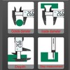 JZK 150mm plastic electronic digital vernier caliper with large LCD