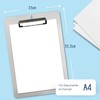 RAYLU PAPER - A4 Aluminium Clipboard with Clip Bar for