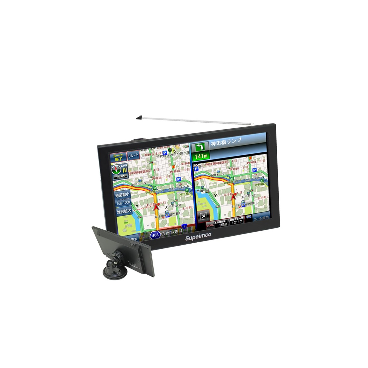 [2025 Newest Map Map] 9-inch Portable Car Navigation, 1Seg DTV, QZSS ...
