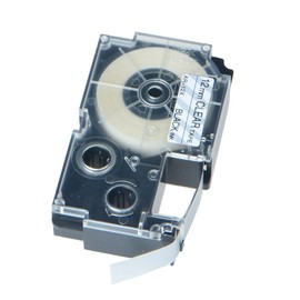 USUPERINK 6 Pack Compatible for XR-12X XR-12X2S Black on Clear 12mm Label IT Tape Cartridge for KL-G2 KL-60 KL-100 KL-120 KL-750 KL-780 KL-7000 EZ Label Printer