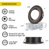 KnLnny Ware Oil Rubbed Bronze 4 Inch recessed Light,dimmable,6 Pack,5CCT
