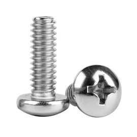 SZJIUZYD #10-32 x 1/2" Phillips Pan Head Machine Screws, 304 Stainless Steel 18-8, UNF Full Thread, 40PCS