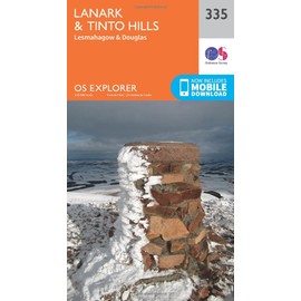Lanark & Tinto Hills Map | Lesmahagow & Douglas | Ordnance Survey | OS Explorer Map 335 | Scotland | Walks | Hiking | Maps | Adventure