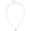 GUESS Necklace JUBN04210JWRHT-U Heart Steel Silver No Gemstone, Silver, No