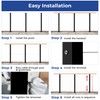 Gyykzz Cable Railing Post 36" (Post 35"x2"x2"), Fixed Top Mount