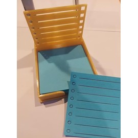 Sticky Note Holder w/Stencil (Yellow)