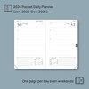 POPRUN A6 Day to Page Diary 2026 Soft Cover Pocket