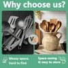 Ceramic Utensil Holder & Crock Farmhouse Rustic Light Clay with