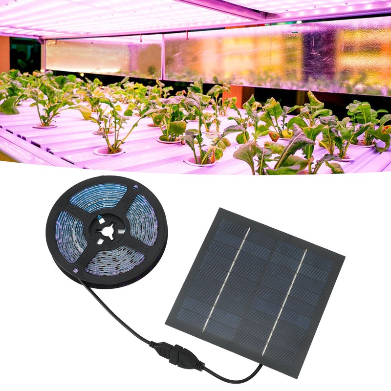 Solar Power 5M LED Plant Grow Lights Indoor Plants Grow