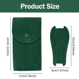 QACUU Travel Watch Case, Faux Leather Watch Box with Clip Closure, Lined Interior, Portable Watch Travel Case for Men and Women, Fits Smartwatches, Wristwatches, Watch Holder and Storage Pouch