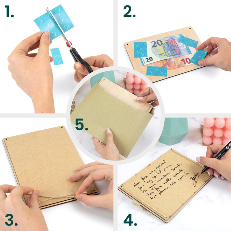 CONTRAXT Tarjeta para Regalar Dinero original. Ideas regalos creativos Tarjeta