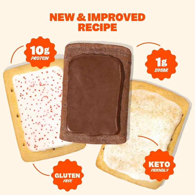 FLINGS Toaster Pastries - Strawberry | High Protein, No Sugar