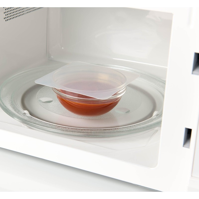 HIC Kitchen Splatter Guards for Microwave, BPA Free, Set of