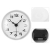 LIOOBO Bathroom Clock Bath Clock with Suction Cup Wall Clock