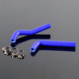 Compatible with Yamaha YFZ450 YFZ 450 2004-2008 05 06 07 Radiator Hose Clamps Kit Blue Silicone Radiator Hose Kit
