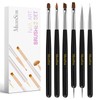 MelodySusie MelodySusie Nail Art Brushes Set,6pcs Professional Pen,Nail Art Tools