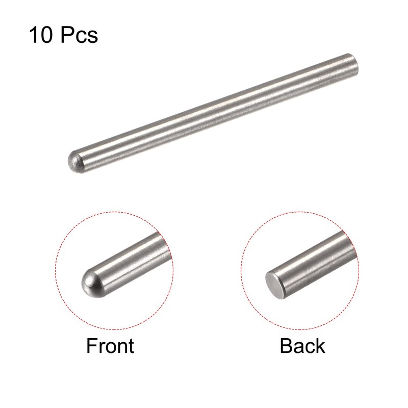 sourcing map 3 x 45 mm Dowel Pins 304 Stainless