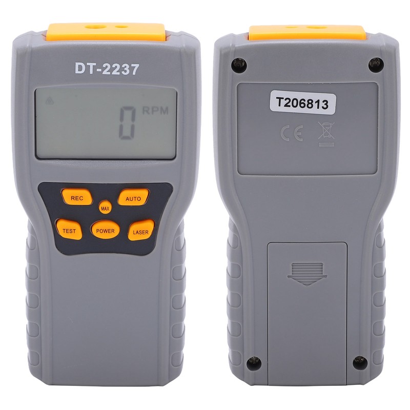 Laser Tachometer 2Gear NonContact LCD Digital Display HighAccuracy Speed Measuring
