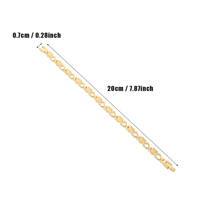 Titanium Steel Magnetic Bangle Germanium Negative Ion Romantic Style Gift