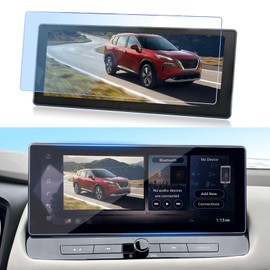 GFJNFG Compatible with 2024 2025 2026 Nissan Rogue Screen Protector 12.3 Inch Touchscreen, For 2024 2025 2026 Nissan Rogue SL/Platinum Accessories Tempered Glass Protective Film Anti Scratch