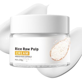 XMXueMei Face Moisturizer Cream for Women, Deeply Hydrating Rice Moisturizer Face Cream, Skin Care Facial Moisturizer for All Skin Types