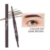 Eyebrow Pencil Dual-Ended Waterproof Retractable Slant Eye Makeup Cosmetic Tool