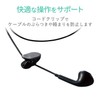 Elecom EHP-TV11IM3BK Earphones, Single Earphone, For TVs, No Pressure (Left