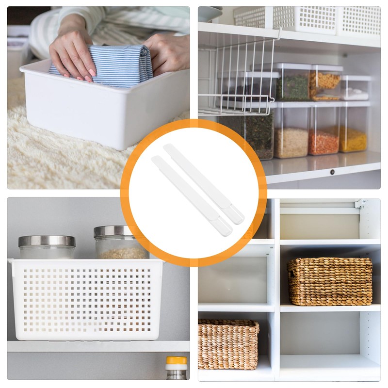 DOITOOL 6 Pcs Slide Rail Accessories Drawer Rails Peel and