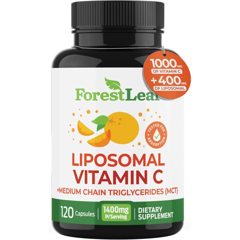 Forestleaf Liposomal Vitamin C 1000mg High Absorption Immune Support Vegan