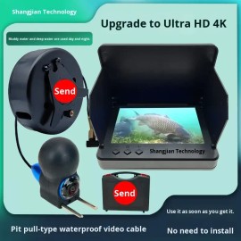Deep Water Fishing Camera with LED Lights for Enhanced Live Fish Scout & Bait Viewingcolor: 4.3inch ultra-clear screen 30m ultra-high definition blue head