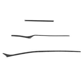 NVCNX Real Premium Carbon Fiber Accessories Compatible with KIA Stinger GT 2018-2023 2019 2020 2021 2022 Car Dashboard Decoration Strip Dash Cover Interior Trim Sticker Decal Black