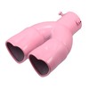 X AUTOHAUX Car Exhaust Tip Heart Shaped Tail Pipe 2.48Inch