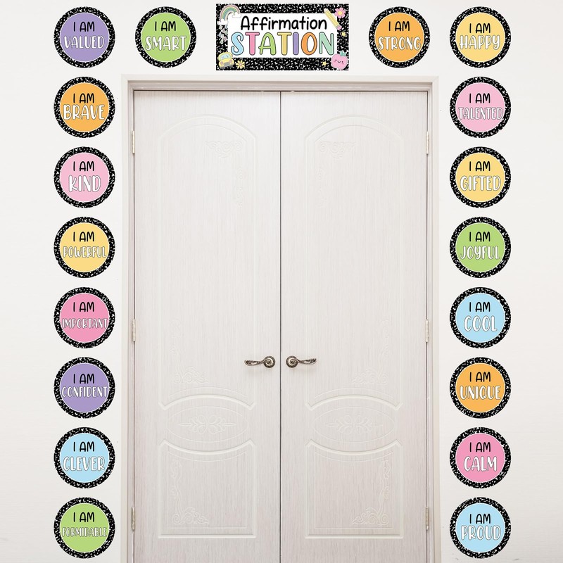 Composition Notebook Affirmation Station Bulletin Board Set Positive Bulletin Board