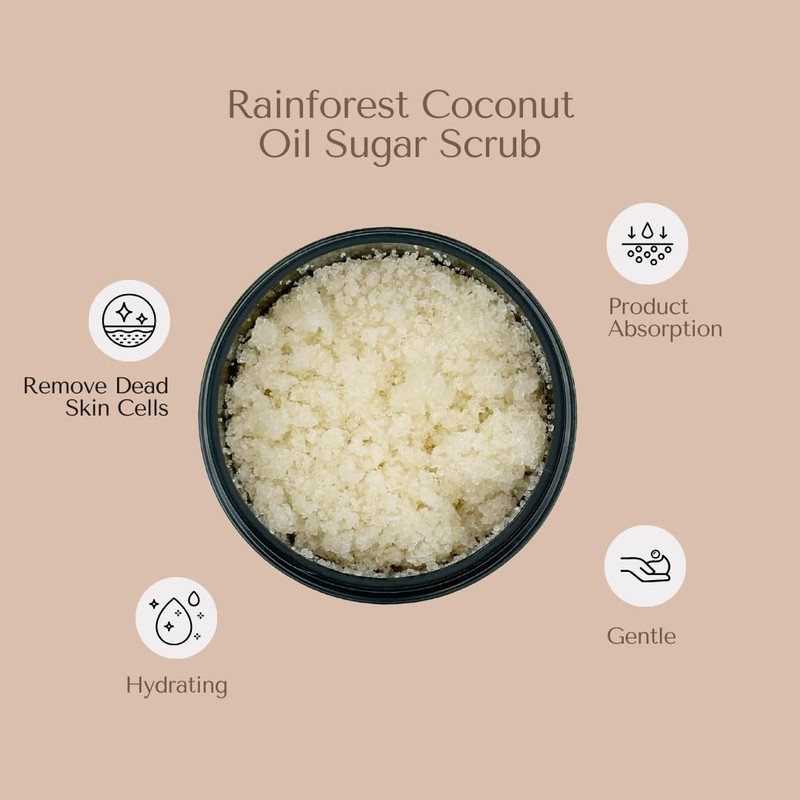 Organic To Green Rainforest USDA Organic Sugar Coconut Oil Scrub