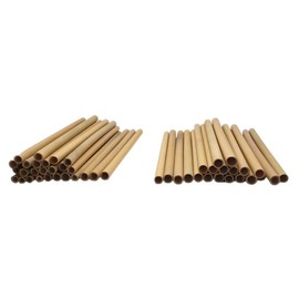VIE Gourmet Bamboo Straws, 22cm, 50 pcs, Multicolor, One Size