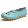 VenusCelia Mocasines planos informales cómodos para mujer, Aqua, 10
