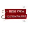 Flight Crew/Do Not Remove from Aircraft Luggage Tag | Red/White