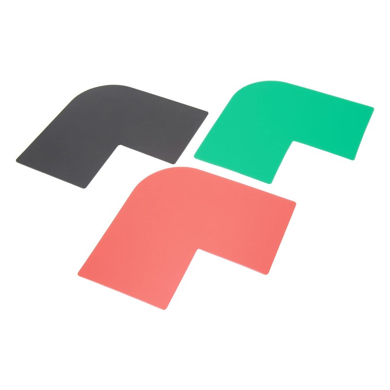 Beard Guide Stencil, Safe 3 Piece Moustache Chop Stencil Shaping