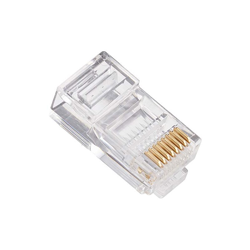ELECOM LD-RJ45T100 RJ45 Connectors, Single Wire, Pack of 100