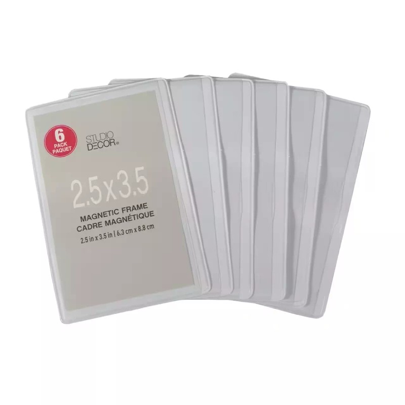 Studio Décor 8ct Magnetic Photo Pocket Frames 2.5" x 3.5"