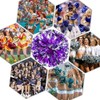 Cheerleading Pom with Handle Bulk Metallic Foil Plastic 4PCS Poms