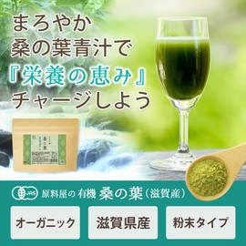 Healthy Foods Ingredients Store, Organic, Mulberry Leaves, Made in Japan, Shiga Prefecture, Soup, Powder, Approx. 33 Day Supply, 3.5 oz (100 g) x 1 Bag